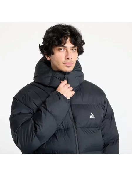 Μπουφάν Nike ACG "Lunar Lake" Puffer Therma-FIT ADV Loose Hooded Jacket Black/ Black/ Summit White S λευκό