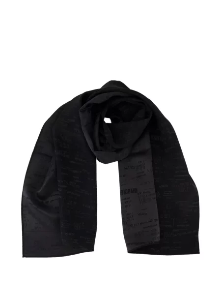 Fular Mm6 Maison Margiela din jacard negru