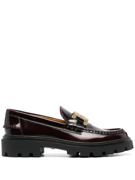 Pantofi loafer Tod's din piele roșu