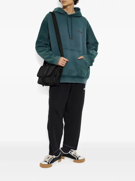 Hanorac cu glugă Moschino cu broderie cu cordon verde