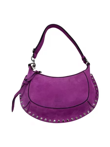 Torebka bagietka Isabel Marant Etoile skórzana zielona