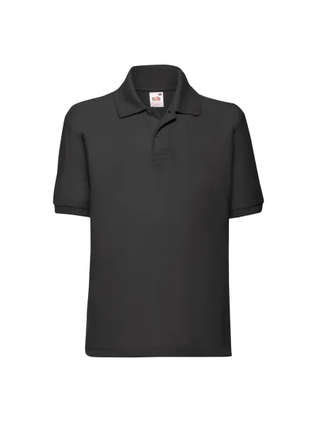 Tricou polo copii Fruit Of The Loom gri