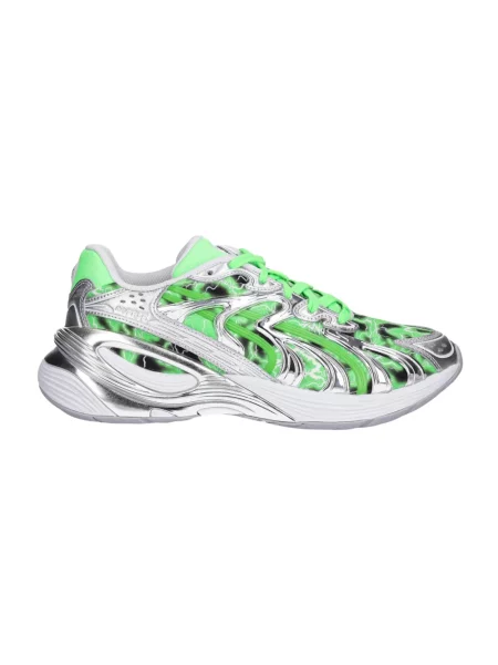 Sneakersy Puma skórzane zielone