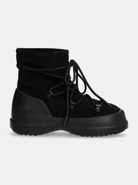 Замшеві чоботи Moon Boot MB LUNA BOOT SUEDE чорний