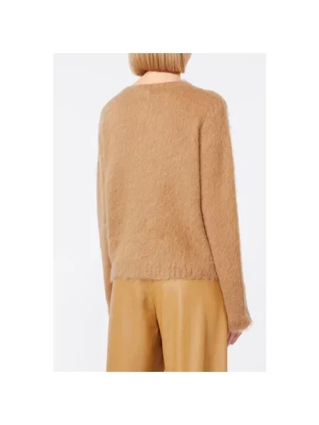 Sweter Max Mara Studio brązowy