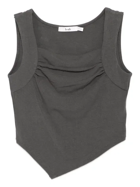 Top B+ab z dżerseju szary