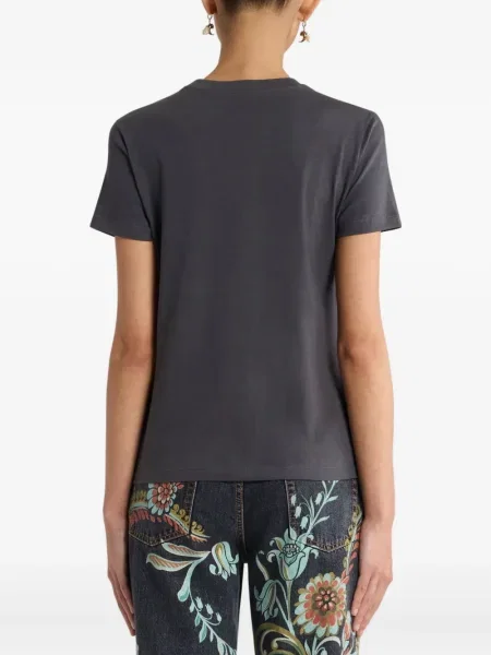 Koszulka Etro z cekinami szara