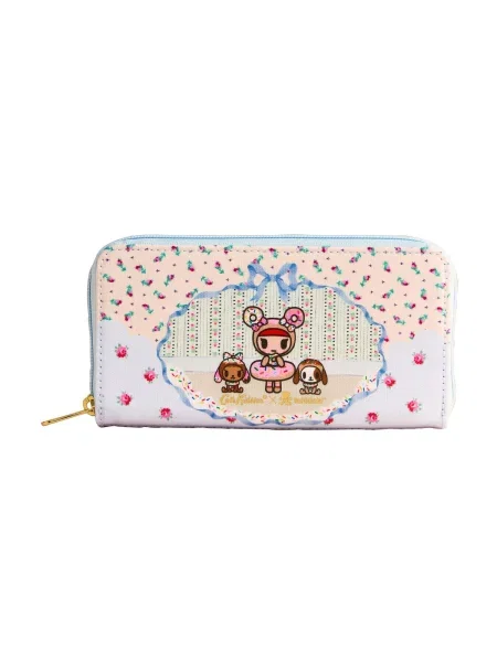 Cath Kidston Portofel Tokidoki / pastel / brocart / rosé albastru
