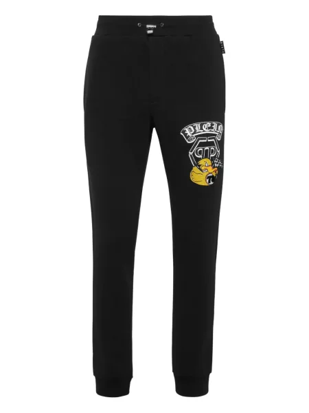 Pantaloni Philipp Plein cu imagine negru