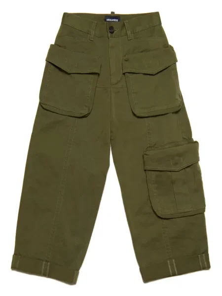 Spodnie dziecięce Dsquared2 zielone