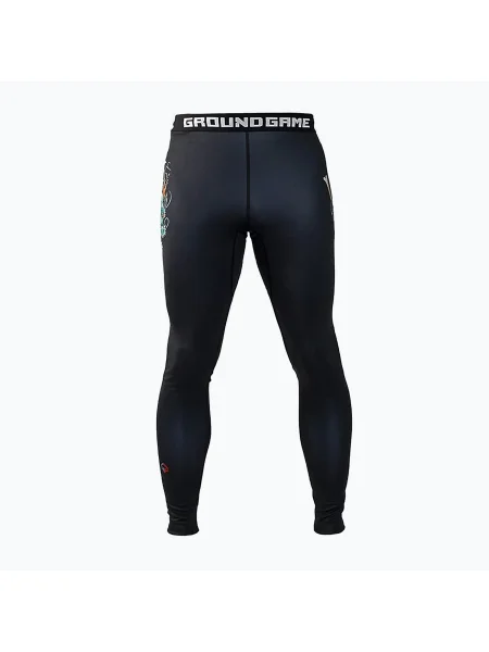 Olcsóbban. Férfi leggings Ground Game Bushido fekete. Méret: M fekete