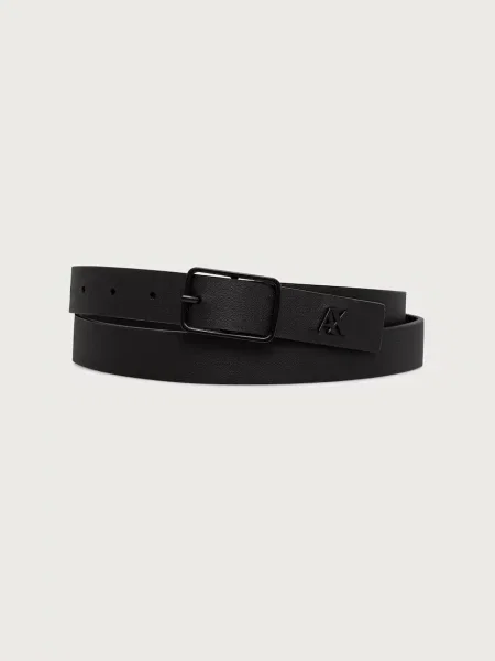 Armani Exchange curea pentru bărbați din piele negru