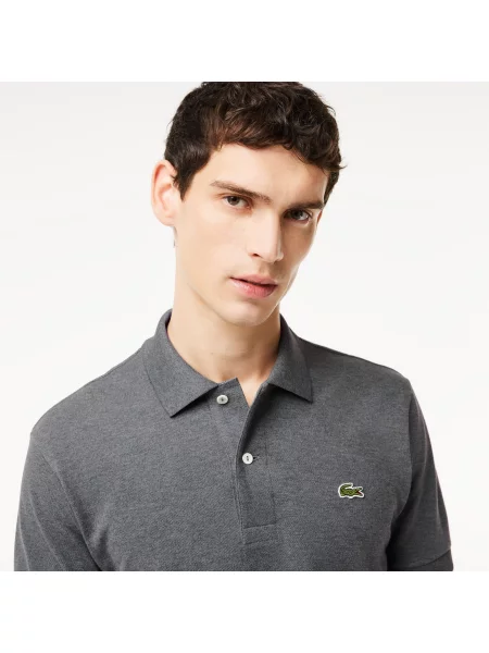 Поло Lacoste серое