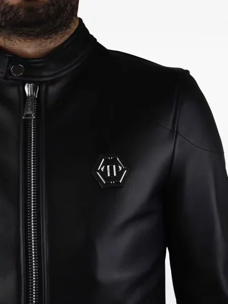 Geacă Philipp Plein cu autograf negru