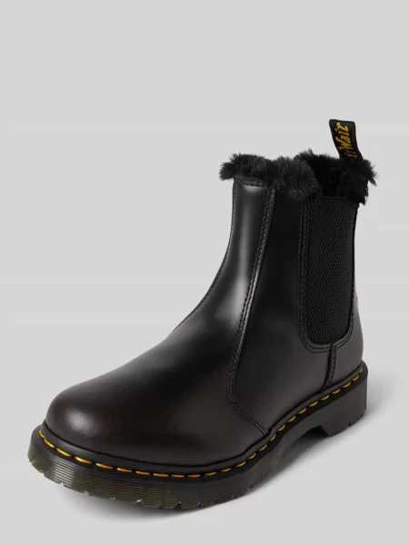 Buty chelsea ze skóry naturalnej model ‘Leonore’ Dr. Martens czarne