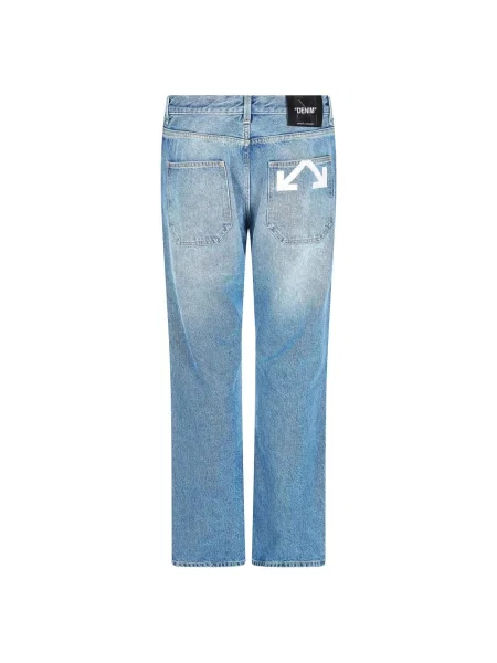 Jeansy Off-white białe