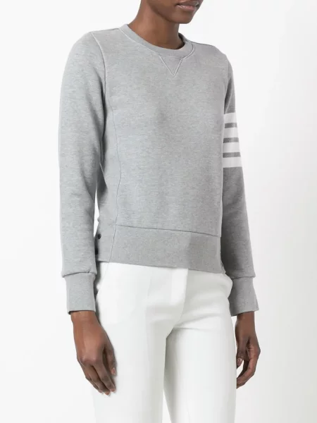 Pruhovaná mikina Thom Browne šedá