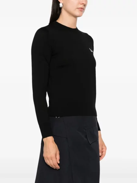 Sweter dziecięcy Maison Kitsune czarny