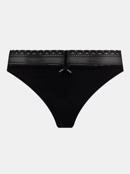 Tanga HUGO FIVE LACE STRING červené