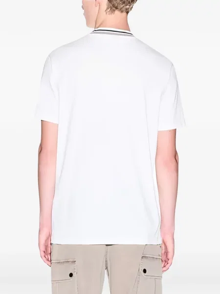 Prugasta s ovratnikom majica Armani Exchange bijela