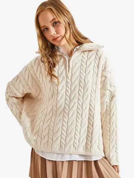 Bianco Lucci Pulover Pullover' bež