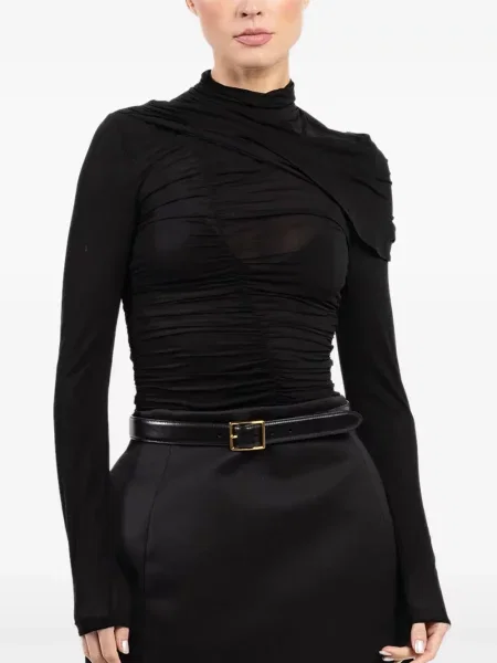 Top Magda Butrym drapat negru