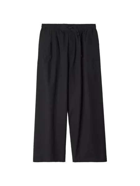 Pantaloni Lemaire din țesătură twill negru