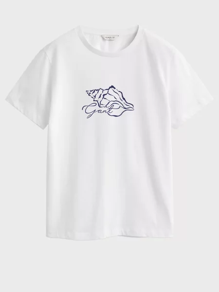 Футболка Gant біла