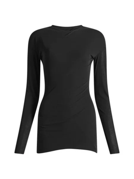 Top Jil Sander z długim rękawem czarny