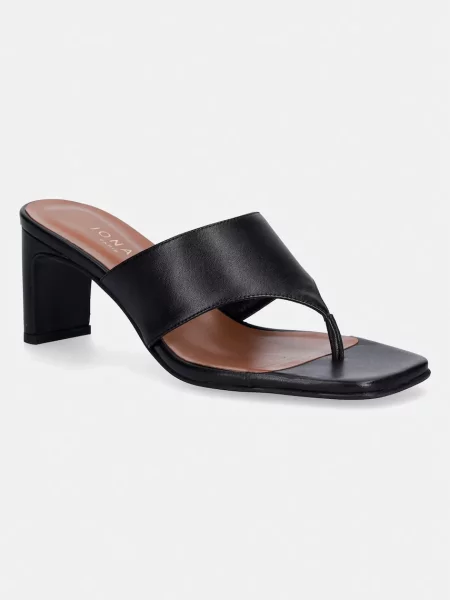 Kožne japanke Jonak DEVIL CUIR Noir crna