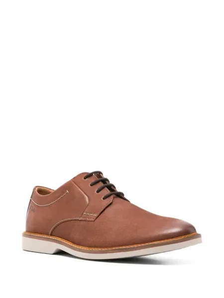 Pantofi derby Clarks cu șireturi din piele maro