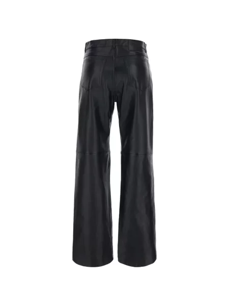 Pantaloni 's Max Mara din piele negru
