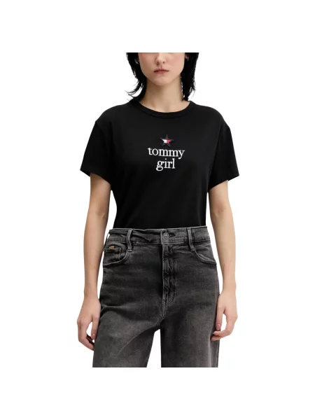 Tričko Tommy Jeans černé