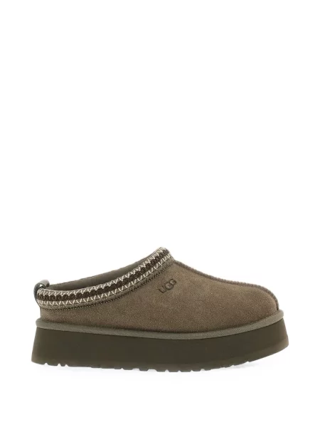 Saboți Ugg din piele de căprioară gri