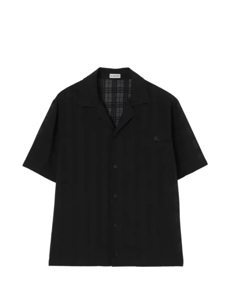 Кариран карирана риза Burberry черно