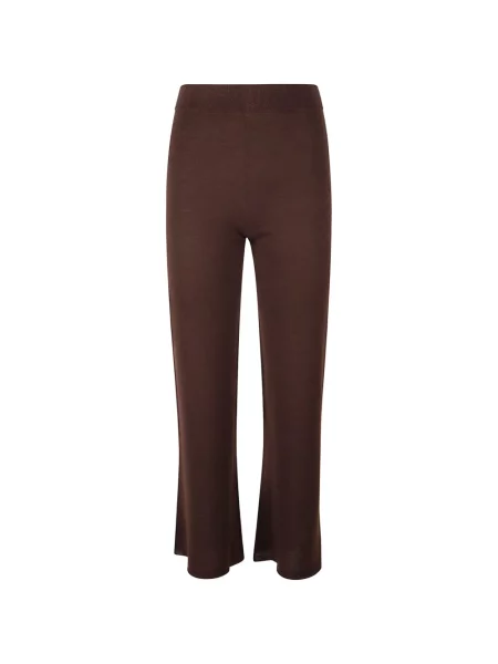 Pantaloni Majestic Filatures din cașmir maro