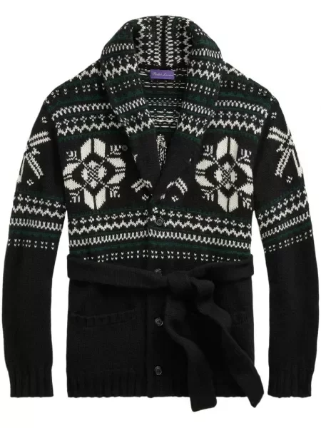 Cardigan Ralph Lauren Purple Label tricotate negru