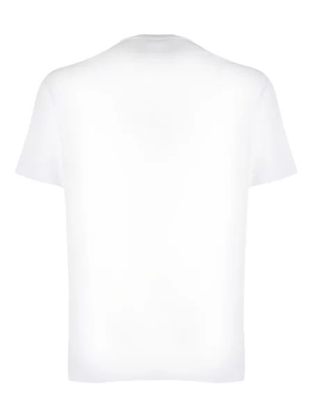 Tricou Zanone cu decolteu rotund scurt alb