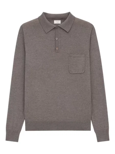 Polo majica Saint Laurent smeđa