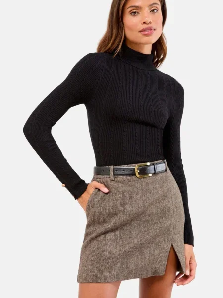 Lipsy Pulover galben auriu negru