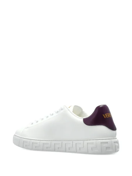 Sneakerși Versace cu broderie alb