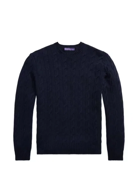 Pulover Ralph Lauren Purple Label din cașmir albastru