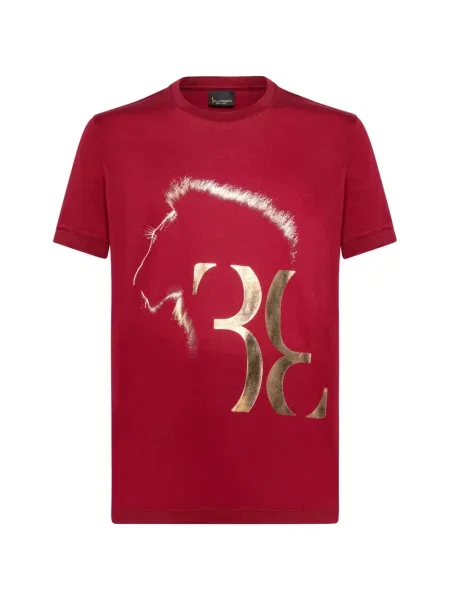 Tricou Billionaire cu imagine cu decolteu rotund roșu