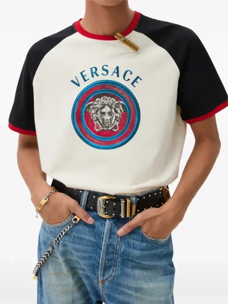 Tricou Versace cu imagine din jerseu