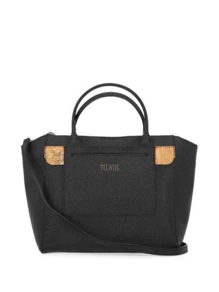 Geantă shopper Alviero Martini 1° Classe cu autograf negru