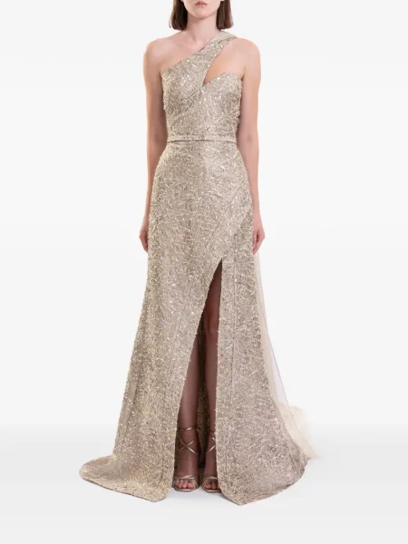 Rochie maxi Saiid Kobeisy asimetrică