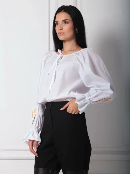Лляна Блуза RiMari білий