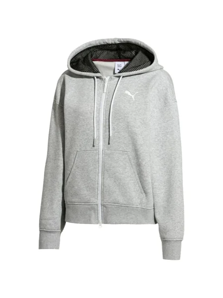 Lung hanorac cu glugă Puma gri