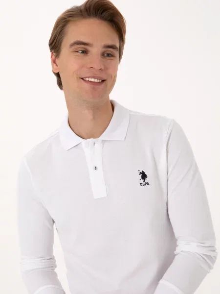 Поло US Polo білий