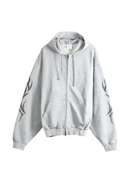 Hanorac cu glugă Vetements cu imagine gri